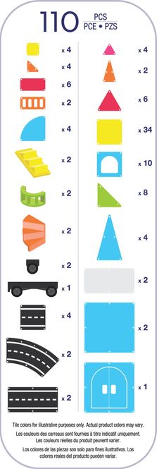 Hovedbilde MAGNA-TILES City Center - 110 deler