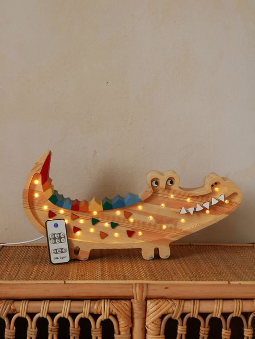 Hovedbilde Little Lights - Krokodille - Caribbean Wood