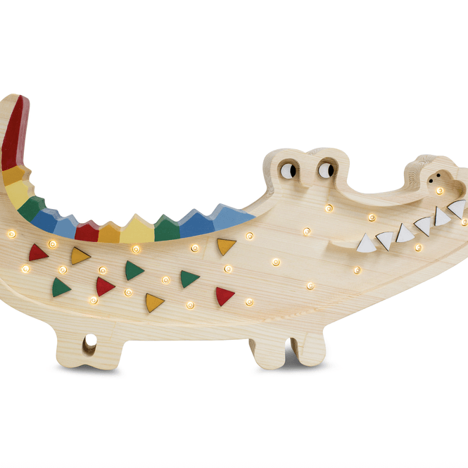 Hovedbilde Little Lights - Krokodille - Caribbean Wood